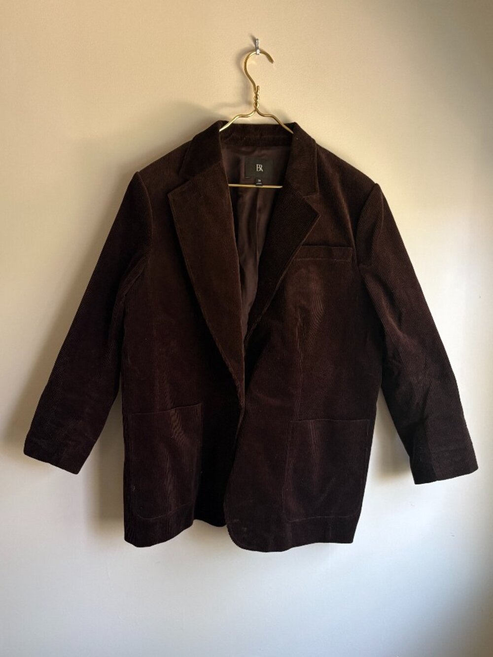 Banana Republic Brown Rivoli Oversized Corduroy Blazer, size 20 / XL